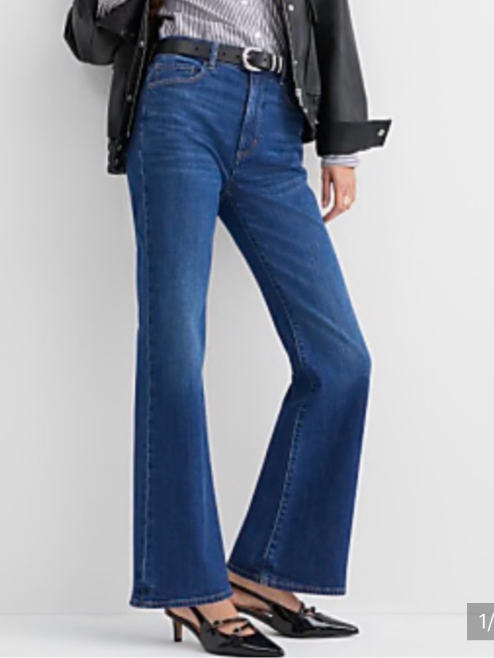 LOFT Relaxed Flare Jean Sz 14